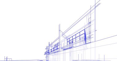 minimal geometrik şekiller, mimari çizgiler