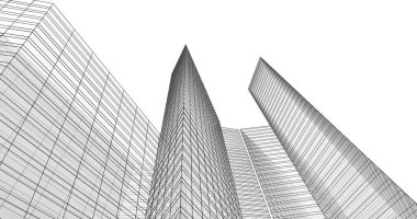 soyut mimari duvar kağıdı tasarımı, dijital konsept arkaplan