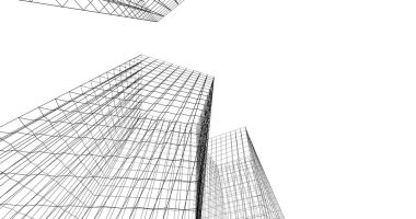 soyut mimari duvar kağıdı tasarımı, dijital konsept arkaplan