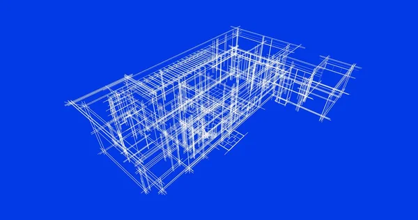 Abstrakt Arkitektoniska Tapeter Digital Bakgrund — Stockfoto