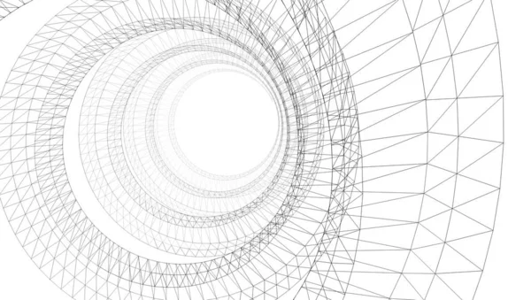 建筑墙纸设计 数字概念背景 — 图库照片