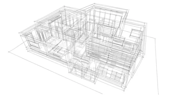 Abstrakcyjny Projekt Tapety Architektonicznej Cyfrowe Tło Koncepcyjne — Zdjęcie stockowe