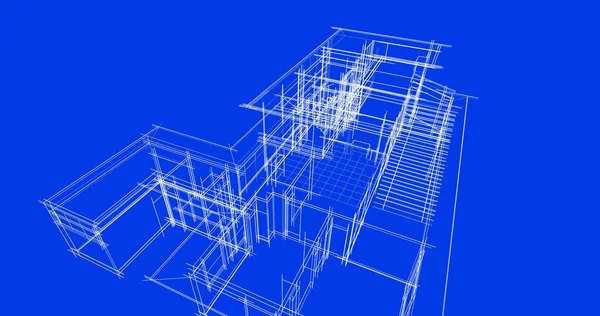 抽象的な建築壁紙やデジタル背景 — ストック写真