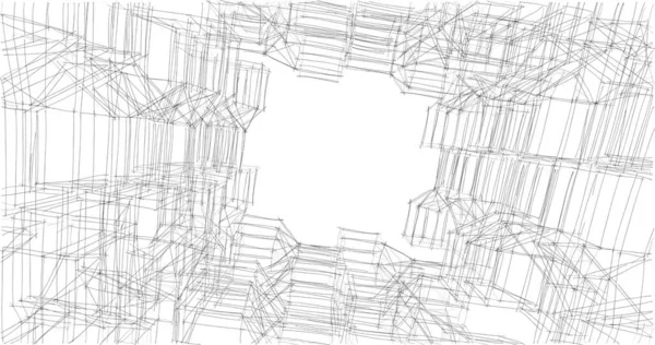 Абстрактный Архитектурный Дизайн Обоев Цифровой Концепт Фон — стоковое фото