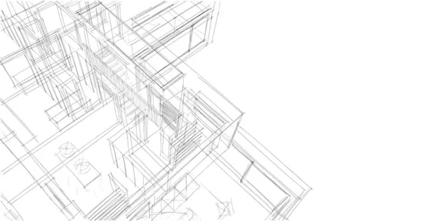 建筑墙纸摘要 数码背景 — 图库照片