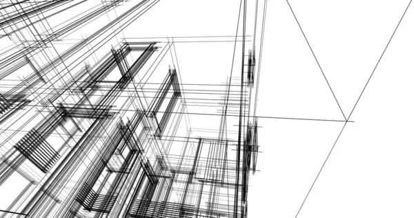 Абстрактные Архитектурные Обои Цифровой Фон — стоковое фото