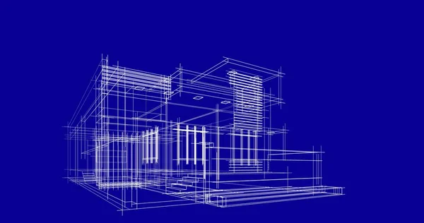 Disegno Astratto Carta Parati Architettonica Sfondo Concetto Digitale — Foto Stock