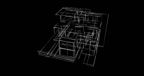Minimale Geometrische Formen Architektonische Linien — Stockfoto