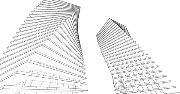 Formes Géométriques Minimales Lignes Architecturales — Photo