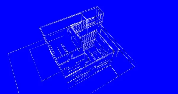 Abstrakcyjna Tapeta Architektoniczna Tło Cyfrowe — Zdjęcie stockowe