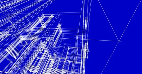 Abstrakt Arkitektonisk Tapeter Digital Bakgrunn – stockfoto