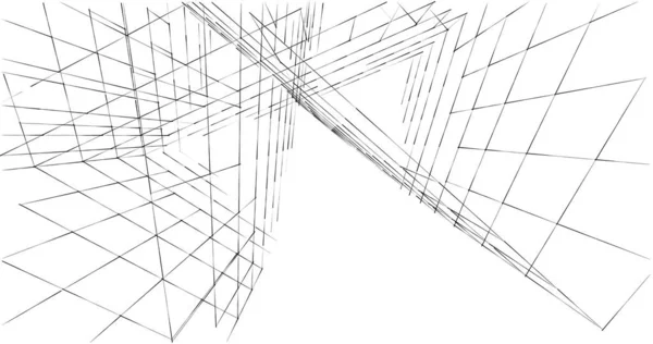 建筑墙纸设计 数字概念背景 — 图库照片