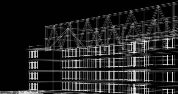 抽象的な建築壁紙のデザインデジタルコンセプトの背景 — ストック写真