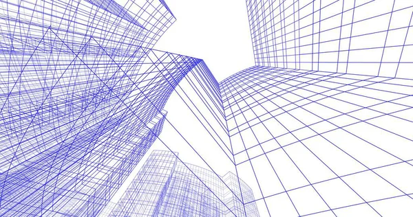 Fondo Pantalla Arquitectónica Abstracta Fondo Digital —  Fotos de Stock