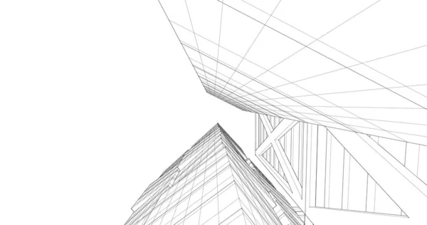 Architecture Building Illustration Background — Stock Photo, Image