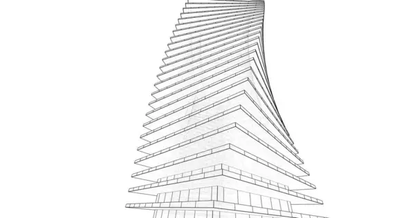 Абстрактный Архитектурный Дизайн Обоев Цифровой Концепт Фон — стоковое фото