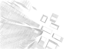 soyut mimari duvar kağıdı tasarımı, dijital konsept arkaplan