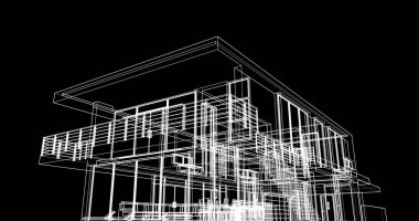 soyut mimari duvar kağıdı tasarımı, dijital konsept arkaplan