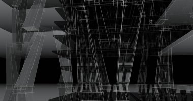 soyut mimari duvar kağıdı, dijital arkaplan