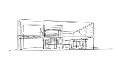 soyut mimari duvar kağıdı tasarımı, dijital konsept arkaplan