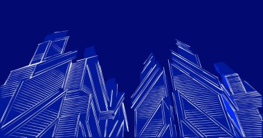 soyut mimari duvar kağıdı tasarımı, dijital konsept arkaplan