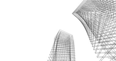 soyut mimari duvar kağıdı tasarımı, dijital konsept arkaplan