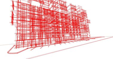 soyut mimari duvar kağıdı tasarımı, dijital konsept arkaplan