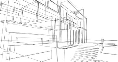 Geometrik mimari binalar tasarımı