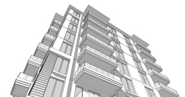 soyut mimari duvar kağıdı, dijital arkaplan