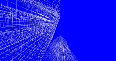 soyut mimari duvar kağıdı tasarımı, dijital konsept arkaplan