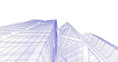 soyut mimari duvar kağıdı tasarımı, dijital konsept arkaplan