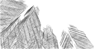 soyut mimari duvar kağıdı tasarımı, dijital konsept arkaplan