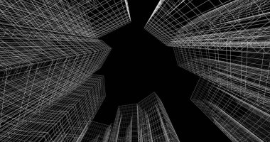 soyut mimari duvar kağıdı, dijital arkaplan