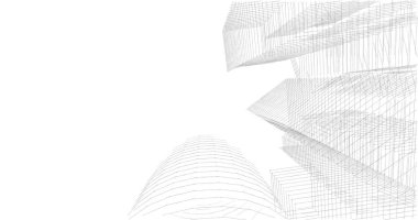 soyut mimari duvar kağıdı tasarımı, dijital konsept arkaplan