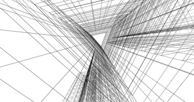 soyut mimari duvar kağıdı tasarımı, dijital konsept arkaplan