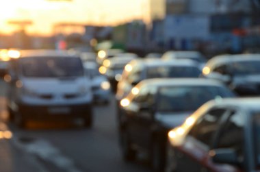 Bulanık şehir manzarası, soyut arkaplan 