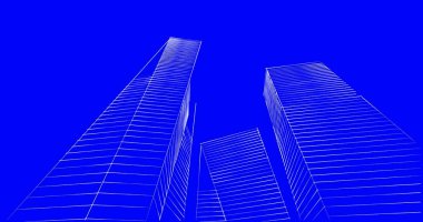 soyut mimari duvar kağıdı tasarımı, dijital konsept arkaplan