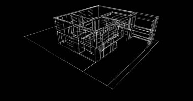 soyut mimari duvar kağıdı tasarımı, dijital konsept arkaplan