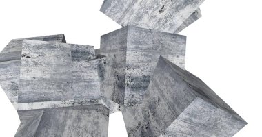 Arkaplanda mimari bina 3d illüstrasyon