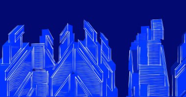 soyut mimari duvar kağıdı tasarımı, dijital konsept arkaplan