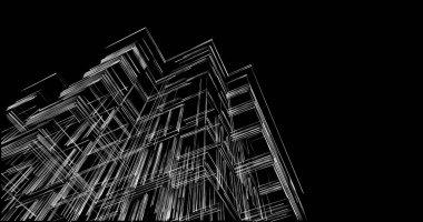 soyut mimari duvar kağıdı, dijital arkaplan