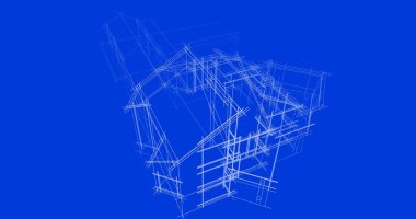 soyut mimari duvar kağıdı tasarımı, dijital konsept arkaplan