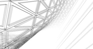 soyut mimari duvar kağıdı tasarımı, dijital konsept arkaplan