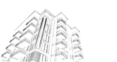 soyut mimari duvar kağıdı, dijital arkaplan