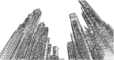 soyut mimari duvar kağıdı, dijital arkaplan