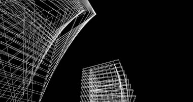 soyut mimari duvar kağıdı, dijital arkaplan