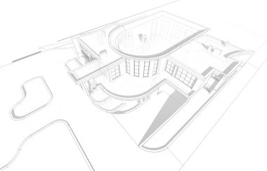 soyut mimari duvar kağıdı, dijital arkaplan