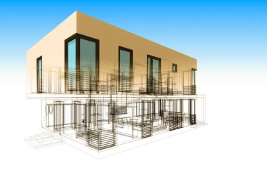 minimal geometrik şekiller, mimari çizgiler