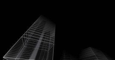 soyut mimari duvar kağıdı tasarımı, dijital konsept arkaplan