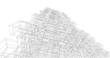 soyut mimari duvar kağıdı tasarımı, dijital konsept arkaplan